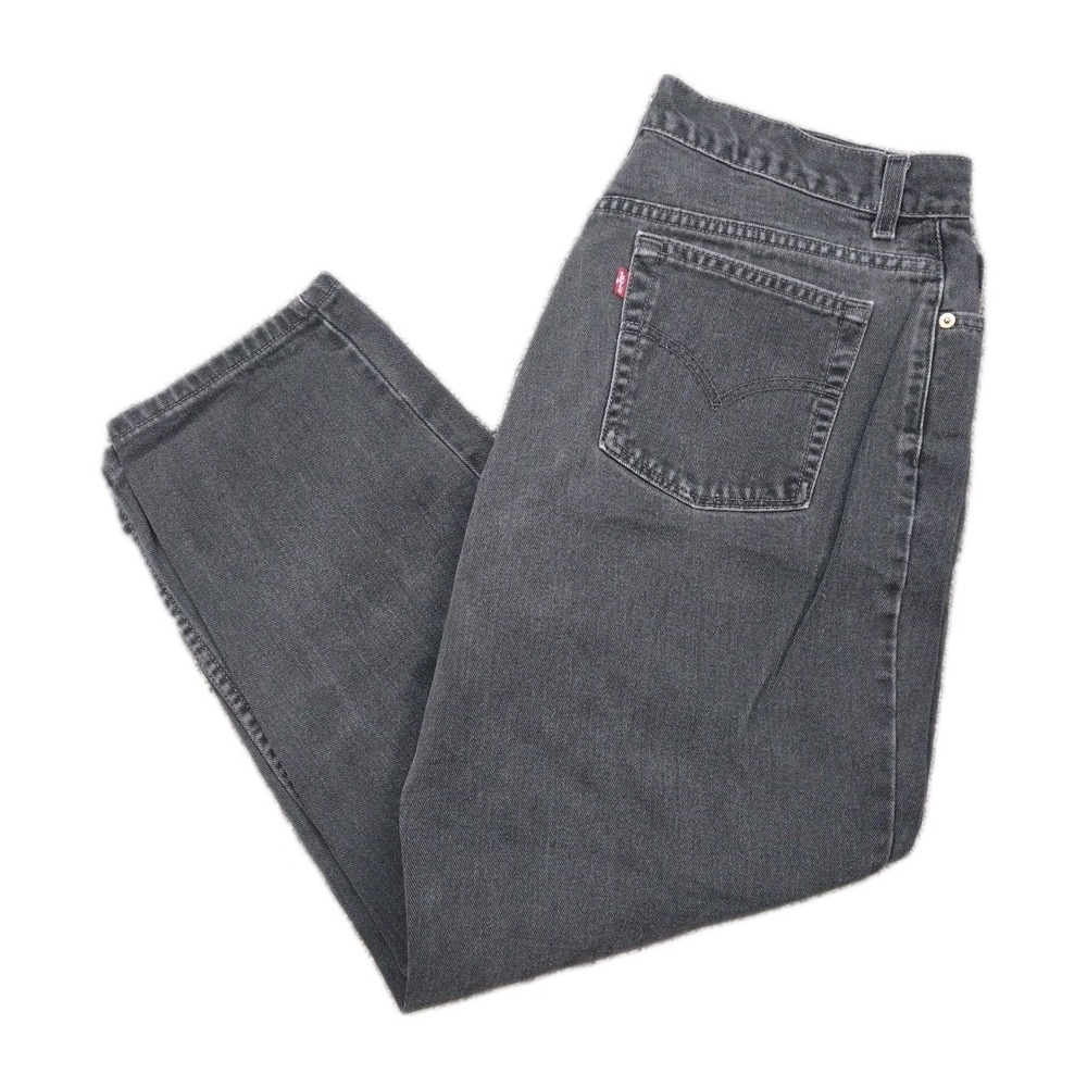 Y2K VTG Levi's 560 Jeans Relaxed  Fit 18 Mis S Black 2002 Levis Black Bat USA